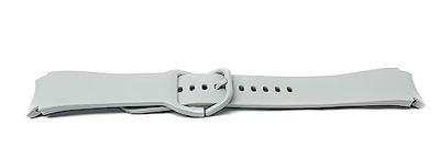 System-S Cinturino 20mm in silicone per Samsung Galaxy Watch 5 4 Smartwatch grigio, grigio., Eine Grösse