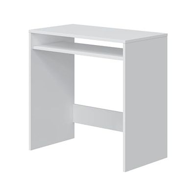 Habitdesign Table d'ordinateur, Bureau Jeune, 78 x 79 x 43 cm (H x l x p), Couleur Blanche Artik
