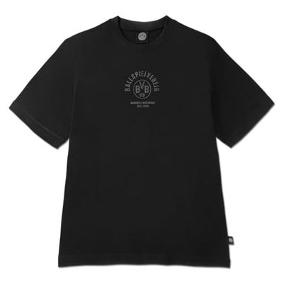 Borussia Dortmund Unisex BVB Essentials svart T-shirt, svart, XXL