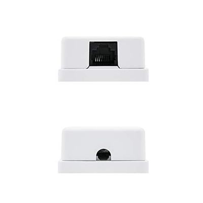 Rosace de Surface RJ45 avec 1 Prise de Connexion Cat.5E UTP, Blanche