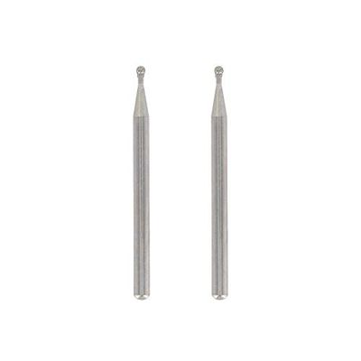 Dremel 7103 - Ponta de diamante 2 mm, conjunto de acessórios 2 molas para ferramenta rotativa para gravar, esculpir e retocar madeira, porcelana, cerâmica, vidro, couro, plástico