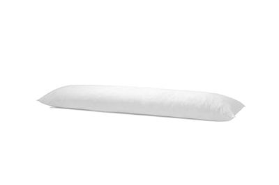 Bleu Câlin Almofada cilíndrica achatada, memória de forma, branco, 160 x 40 cm, TMFW160