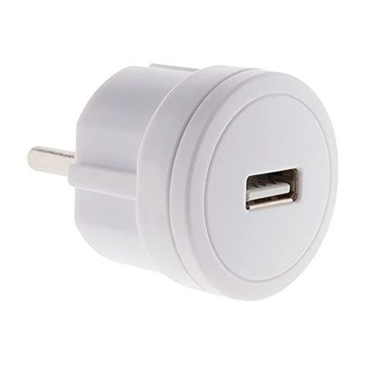 Zenitech 211024 Compatto caricatore USB, Bianco