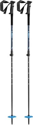 LEKI Guide Lite skistokken, denimblauw-donkerblauw-cyaan, 90-120 cm