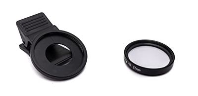 SYSTEM-S Lente macro + 10 Zoom Close Up Filtro con Clip in Nero
