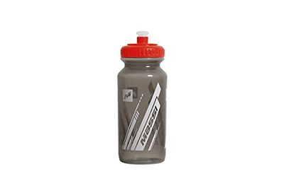 Massi Basic - Borraccia per acqua, sport, ciclismo, grigio/rosso, 500 cc