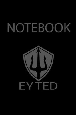 Notebook: Black blank lined notebook