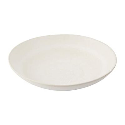Olympia FC705 Stengods byggd-a-skål platta skålar, 250 mm, vit, paket med 4
