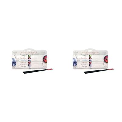Stamford Spiritual Incense Collection-6 Fragrances, Bamboo, 27x16x1.5 cm (Pack of 2)