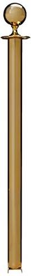 Securit Classic barrier post (excl. base) - Round head post - Four way rope connection ring