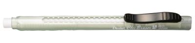 Pentel ZE11T-D"ClicEraser 2" Refillable Eraser Pen with ZER-2 Semi-Transparent Green Case (Pack of 12)