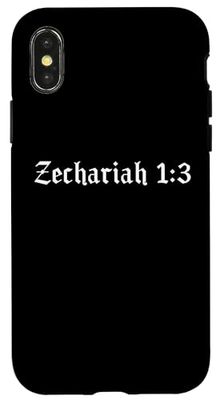 Custodia per iPhone X/XS Studio della Bibbia, Zaccaria 1:3