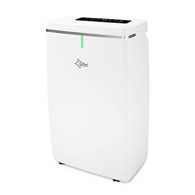 SUNTEC DryFix 20 Lumio Déshumidificateur d'air – Pour pièces jusqu'à 63 m2 ou 150 m3 – Déshumidification 20 l/jour – 3 en 1 Déshumidificateur + Épurateur d'air + Sèche-linge – Mobile et électrique