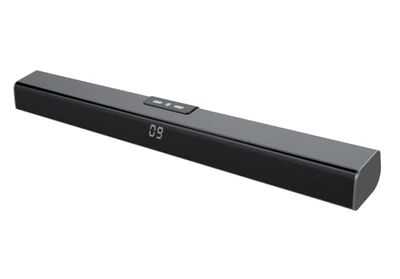 Monster Soundbar SB100, audio surround TV Speaker, soundbar compatta con connessione Bluetooth, sistema audio TV, altoparlante per TV e musica con telecomando, colore: nero