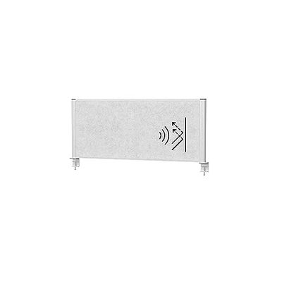 MAUL MAULconnecto Acoustic Table Divider 120 x 50 cm Room Divider for Desk Office and Practice Room Divider with Clamping Base Ideal as Privacy Screen and Sound Insulation Allergy Friendly Fleece