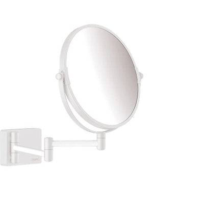 hansgrohe AddStoris Espejo de aumento, blanco mate, 41791700