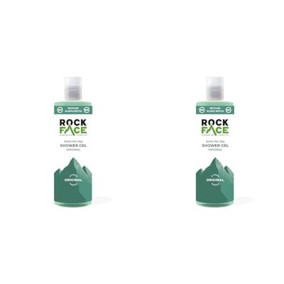 Rock Face Original Shower Gel 410ml | All in One Body Wash | Fresh Citrus Scent | Suitable for Hair and Body | Long-Lasting Scent (Pack of 2)