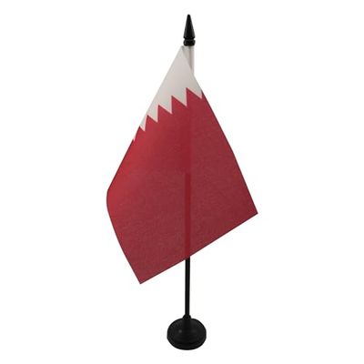 BANDIERA DA TAVOLO QATAR 15x10cm - PICCOLA BANDIERINA QATARIOTA 10 x 15 cm - AZ FLAG
