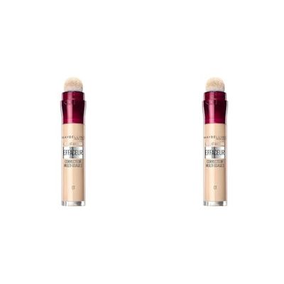 Maybelline New York - Instant Anti-Age Eraser, correttore multiuso, colore: 01 Light (Confezione da 2)