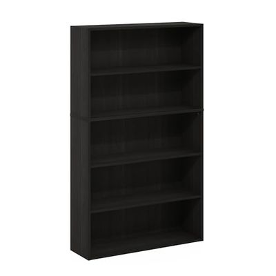 Furinno Pasir Bibliothèque Ouverte à 5 Niveaux, Bibliothèque, 79,6 cm de Large, Espresso