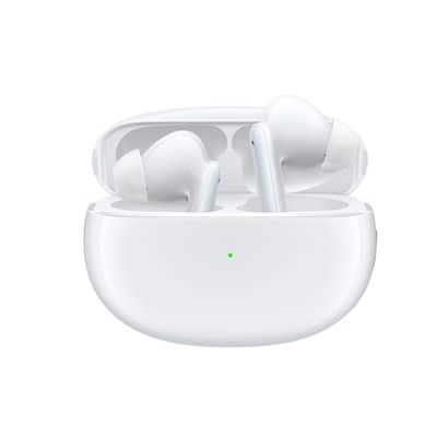 OPPO Enco X - Auricolari True Wireless, Qualità Dynaudio, Ricarica Wireless, Bluetooth 5.2, 3 Microfoni, Controlli Touch, Cancellazione del rumore, Android e iOS, IP54, Bianchi [Versione Italiana]
