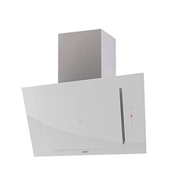 Cata Campana Decorativa de Pared THALASSA 700XGWH/F con 6 Niveles de Potencia Panel de Control Tactil con Display Digital con Temporizador Motor Brushless Extra Silencioso Ancho 70 cm Color Blanco
