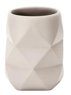Kleine Wolke Crackle toothbrush holder, accessories, raffia colour, material: polyresin