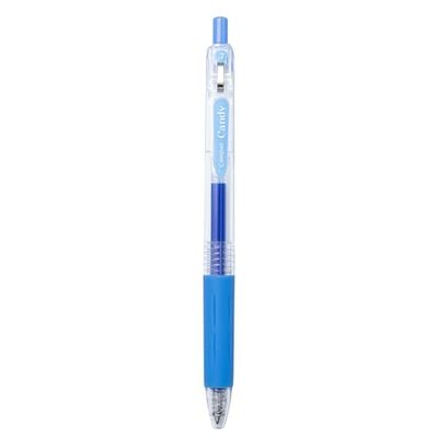 Campus Candy Stylo à bille à encre gel à séchage rapide et résistant à l'eau avec trait de 0,7 mm Bleu ciel