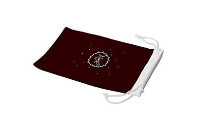 Bonamaison Imprimé Numériquement Lunettes Étui avec Cordon de Serrage, 100% Coton, Sac Lunettes, Pochette à Lunettes, 1 Pièce, Taille: 11x19 Cm