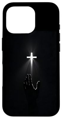 Christian Cross Lighting In Dark Jesus Faith God Religious Case for iPhone 16 Pro