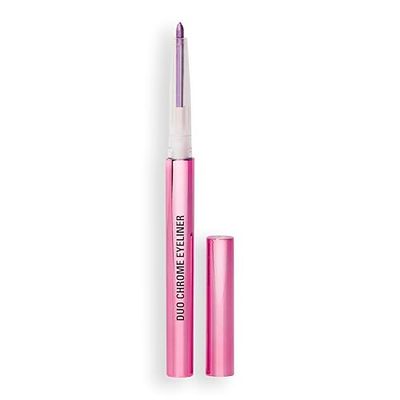 Revolution, Metallic Duochrome Eyeliner, Smudge-Proof Pencil, Waterproof, Colour-Shifting Iridescent Formula, Vegan & Cruelty-Free, Twisted Galaxy Purple, 0.2g