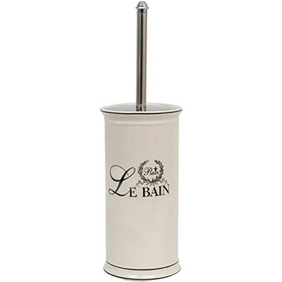 Biscottini Porta scopino per WC “Le Bain” L11,5xPR11,5xH24 - Scopino WC in Porcellana - Scopino Bagno WC - Scopettino Bagno Shabby - Spazzolone Bagno WC