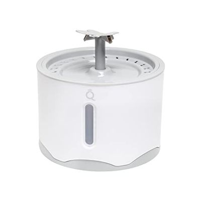 Aqpet Friends Stream - Fuente para Gatos y Perros - Fuente Completa para Gatos con Sensor de Seguridad - 2,6 litros, Color Gris