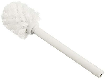 Reserveborstel Wc met borstelharen nylon kompas messing schroefdraad M6 lengte 17 centimeter