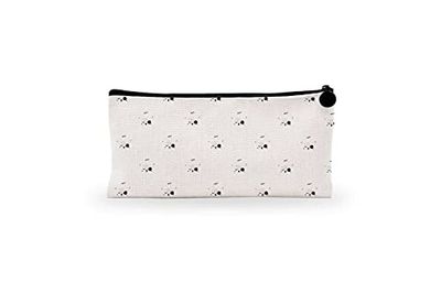 Bonamaison Stampato Digitalmente 100% Cotone Astuccio Portapenne con Cerniera in Tela, Portapenne per Studenti, Bambini, Ragazzi, Ragazze, Astuccio per Matita, 1 Pezzo, Dimensioni: 21x12 Cm