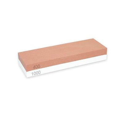 Piedra de afilar doble cara, para uso con aceite o agua, ideal para afilar cuchillos y herramientas de corte.