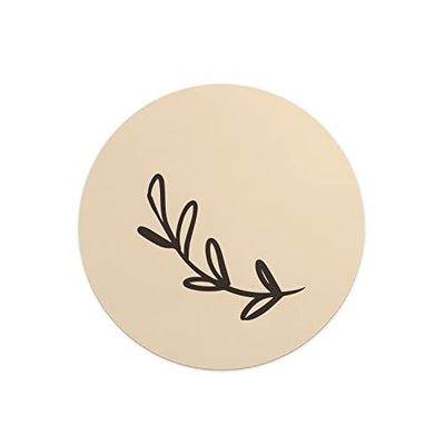 Questo Casa, Digitalt tryck runt musmatta, halkfri undersida för kontor och hem, diameter: 22 cm