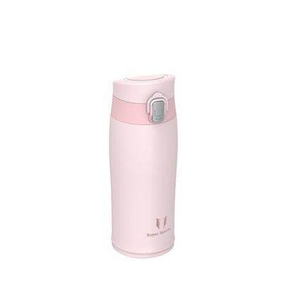 Super Sparrow RVS Waterfles - Drinkfles - 350ml - Met één klik geïsoleerde metalen Thermosfles - BPA-vrij - Lektvrije Waterfles voor Sport, Outdoor