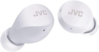JVC, Cuffie Bluetooth HA-Z66T, Bluetooth 5.1, Resistenti agli Schizzi IPX4, Dimensioni Ridotte, Cuffie Wireless con Batteria Fino a 23 ore, Accensione/Spegnimento Automatico, White