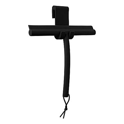 blomus -VIPO- Spatola per doccia con supporto larga 24 cm Spatola in silicone per doccia, bagno Spatola per finestre Spatola per finestre Nero