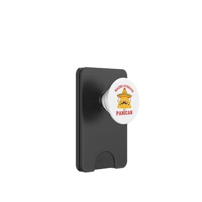 Sombrero de bigote panicano promedio de nachos divertido PopSockets PopWallet para MagSafe