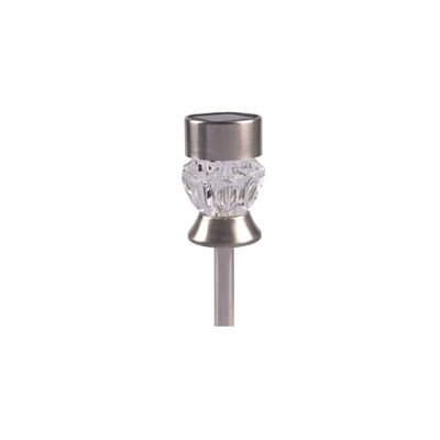 Blendend B1220873 Lampe solaire LED d'ambiance 3000 K en acier inoxydable pour éclairage de jardin et d'aménagement paysager, économe en énergie et facile à installer, Image