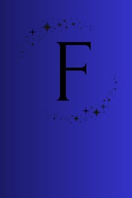 Letter F Initial Notebook Planner A5: Blank, lined paperback journal