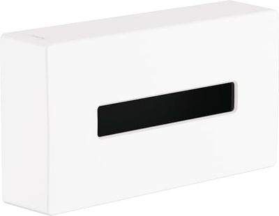 Hansgrohe 41774700 AddStoris Kosmetiktuchbox Mattweiß Oxyde de Tissu cosmétique, Blanc Mat