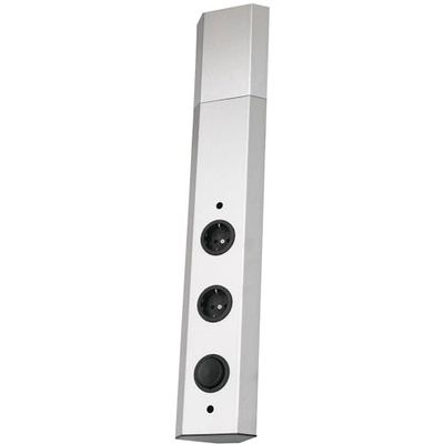 wipo Power de canto 2 230 V, 2 tomadas schuko, cabo de ligação 2000 mm, 1 peça, 41900102201