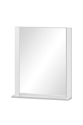 Schildmeyer Miroir Dex en Bois Blanc Mat 59,6 x 12,3 x 71,1 cm
