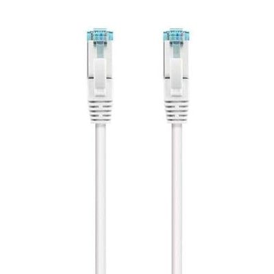PRENDELUZ Câble réseau Cat.7 LSZH S/FTP PIMF AWG26 blanc 1 m, idéal pour la connexion de données et les réseaux intérieurs.