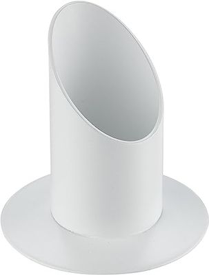 Rayher 2514102 Portavelas de Metal para Velas candelabro o Columna, Blanco Mate, ø 40 mm