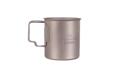 Lifeventure, Titanium Mug Unisex, Silver, One Size