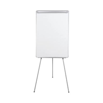 Bi-Office Lavagna Portablocco Non Magnetico, Cavalletto Treppiedi Easy, Cornice in Grigio, Dimensioni Pannello A1 600 x 850 mm